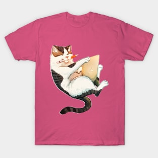 iPad Artist Cat T-Shirt